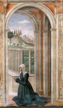 Domenico Ghirlandaio Painting - Portrait Of The Donor Francesca Pitti Tornabuoni Renaissance Florence Domenico Ghirlandaio